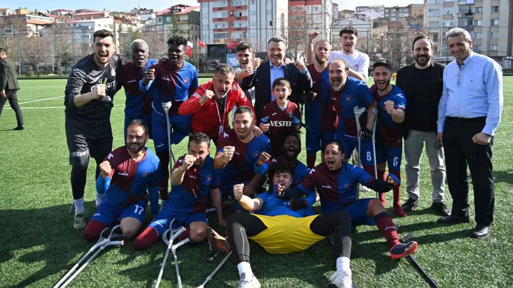 Trabzon Büyükşehir Belediyesi Ampute Futbol Takımı, Gebze’yi 1-0 mağlup etti.