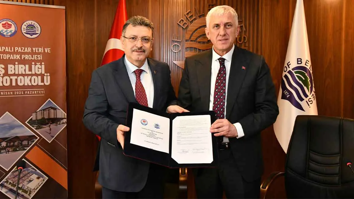 Kapalı Otopark ve Pazaryeri için imzalar atıldı