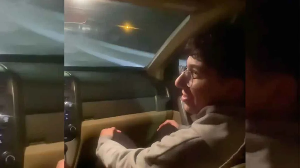 Gümüşhane Üniversitesi öğrencileri otostop çekerken rektörle karşılaşıyor