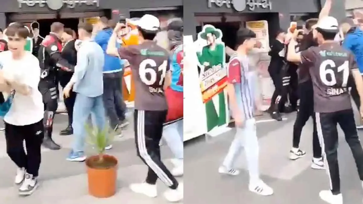 Trabzon’da GS taraftarları ile TS taraftarları arasında gerginlik yaşandı