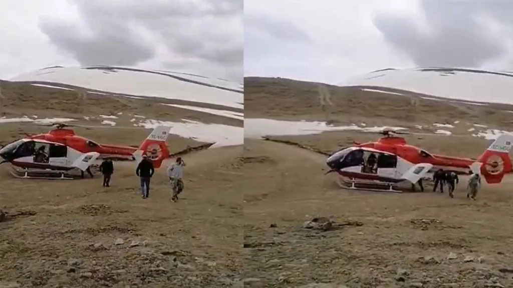 Trabzon’un Çaykara ilçesinde kalp krizi geçiren 58 yaşındaki Murat Şahin, ambulans helikopterle hastaneye sevk edildi.