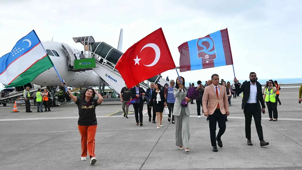 Trabzon ile Taşkent arasında direkt uçuşlar başladı 1 Trabzon ile Taskent arasinda direkt ucuslar basladi