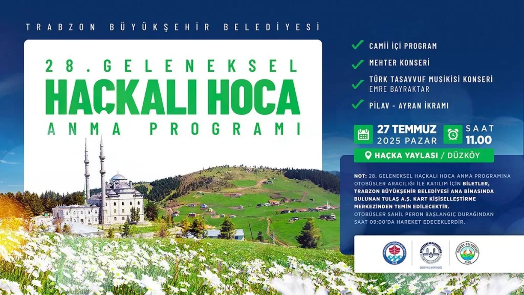 Trabzon'da Haçkalı Hoca anılacak 1 Hackali