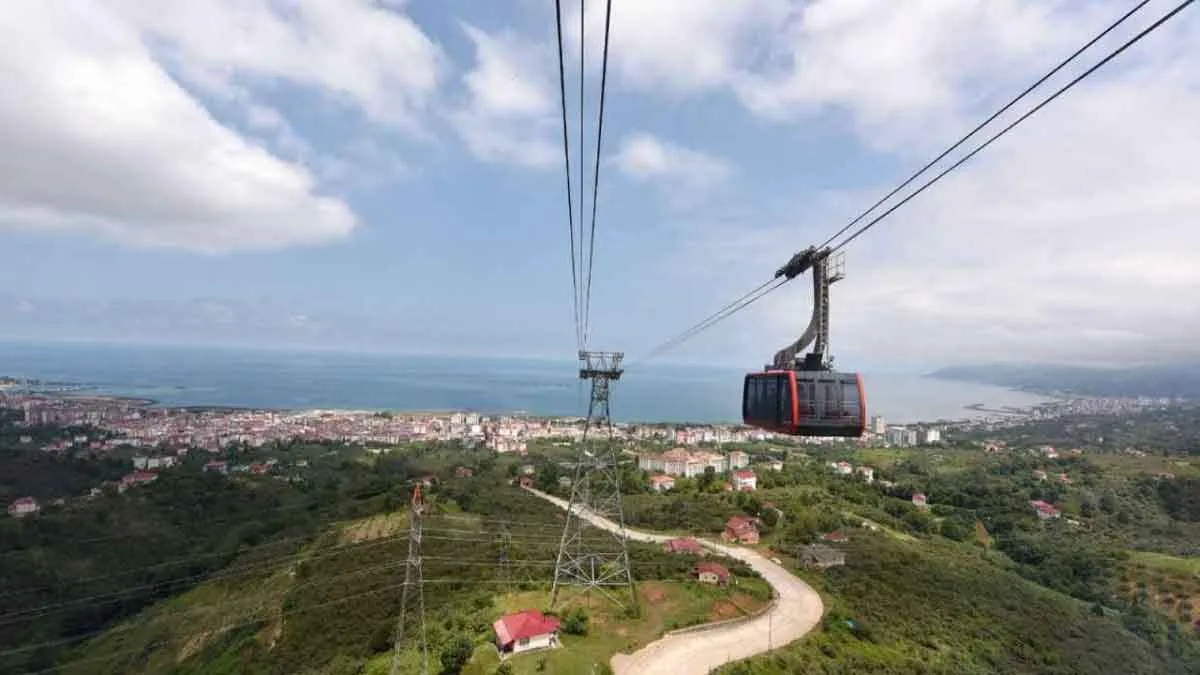 trabzon besikdag teleferik haberi