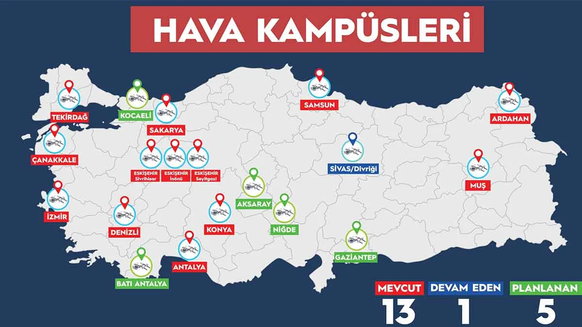 Afet bölgelerinde hava kampüs taleplerine öncelik verilecek