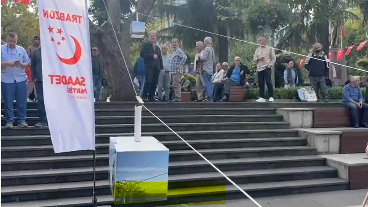 Trabzon meydanına teleferik kuruldu 1 Trabzon meydanina teleferik kuruldu