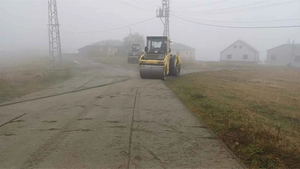 Trabzon yaylalarında beton çalışması yapılıyor 1 Trabzon yaylalarinda beton calismasi yapildi
