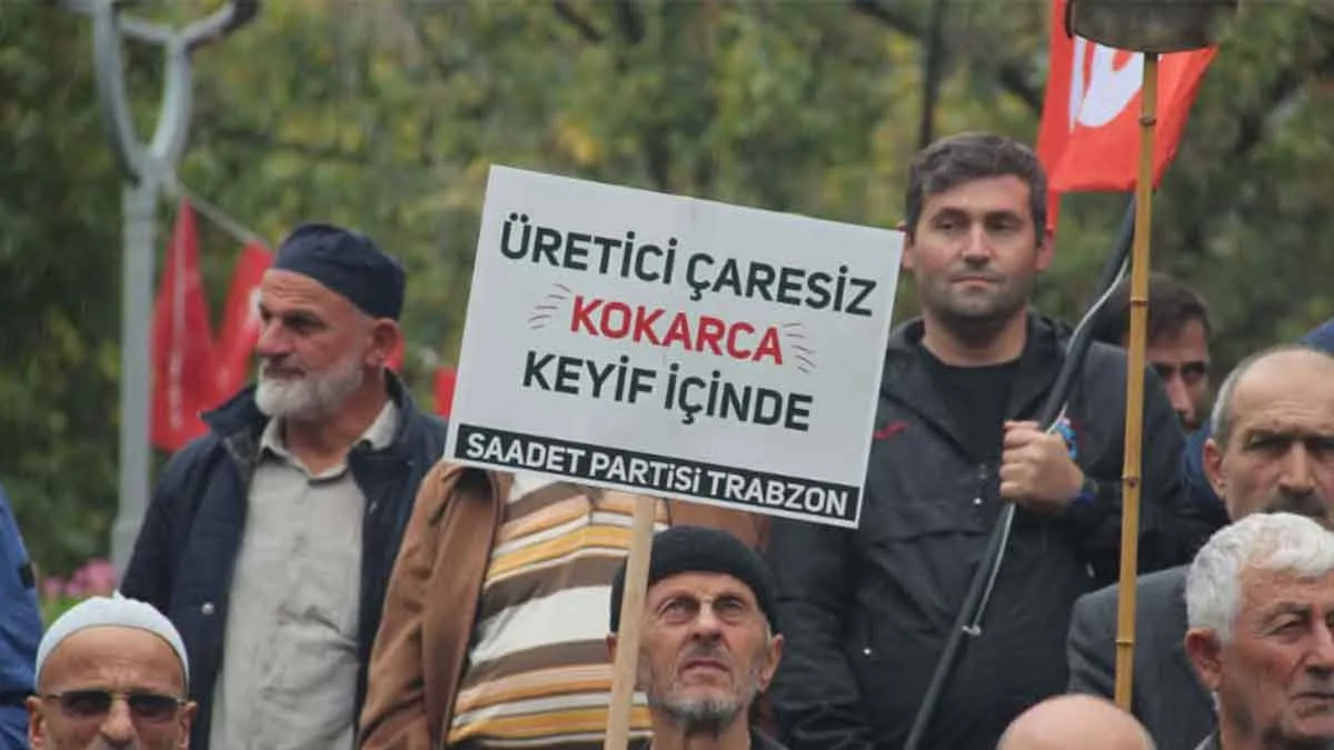 Trabzon’da kokarcaya karşı ilginç eylem