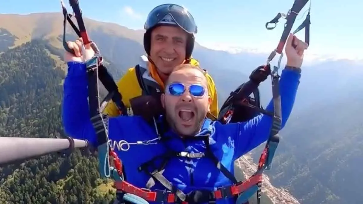 Trabzon'da Ulaşım artık paraşütle sağlanıyor! 1 trabzon uzungol parasut