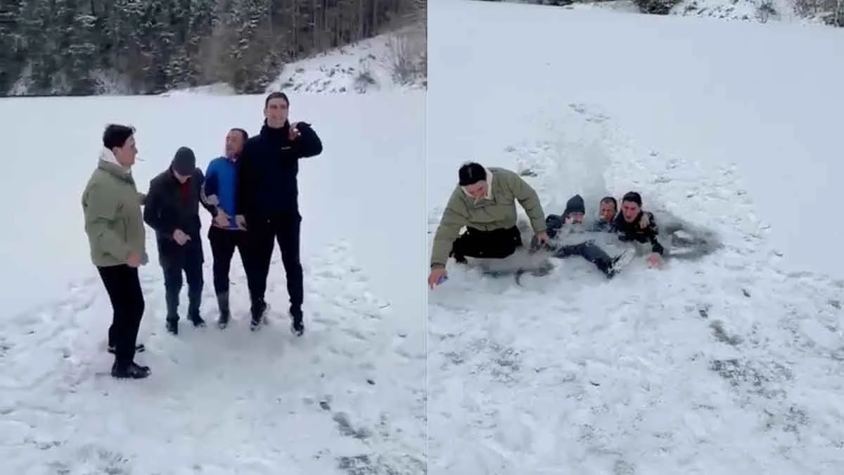 Trabzon’da-buz-tutan-gölün-üzerinde-zıplayan-gençler-göle-düştü