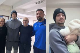 Ernest-Muçi-bebeğine-aşı-yaptırırken-görüntülendi