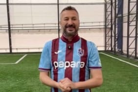 Beşiktaşlı başkan Trabzonspor forması giydi 27 Serkan Cıva Eskipazar Belediye Başkanı